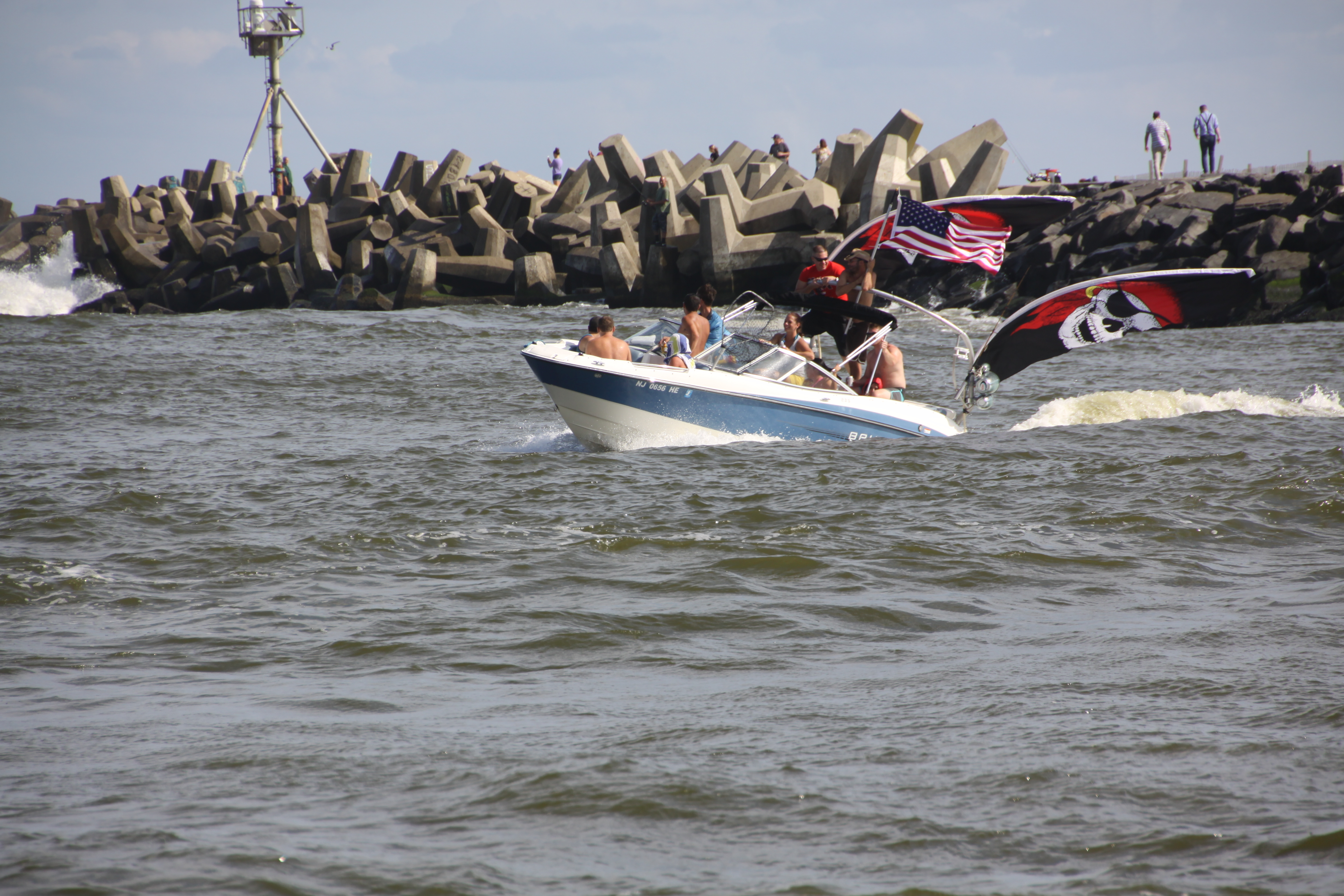 About-face! Those were not good conditions for a small, overloaded, open boat.